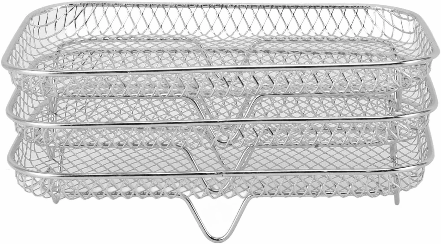 Air Fryer Rack, Cooling Rack Fryer Set Multi Layer Dehydrator Air Accessories Accessories (Rectangle (12 X 10 X 1.5cm / 4.72 X 3.94 X 0.59in))
