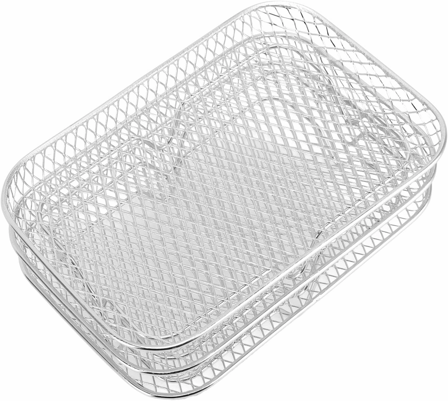 Air Fryer Rack, Cooling Rack Fryer Set Multi Layer Dehydrator Air Accessories Accessories (Rectangle (12 X 10 X 1.5cm / 4.72 X 3.94 X 0.59in))