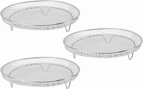 Air Fryer Rack, Fryer Rack Set Air Accessories Multi Layer Dehydrator Basket Accessories (Round)