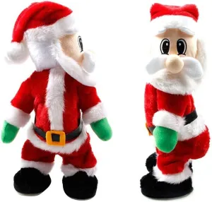 AISENO Christmas Ornaments Santa Claus Figure Twisted Hip Twerking Singing Electric Toys for Kids Xmas Decorations Wiggle Hip (Wiggle Hip)