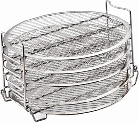 Alipis 1 Set 5 Air Fryer Accessories Air Fryer Ninja Air Fryer Rack for Oven Ninja Air Fryer Ninja Grill Accessories Dehydrator Large 304 Stainless Steel