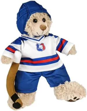 All-Stars Hockey Uniform for 14–18 Inch Stuffed Animals Sports Outfit for Plush Toys, Teddy Bears, Soft Dolls Realistic Ice Hockey Costume for Kids Toy Dress-Up, Pretend Play and Gifting
