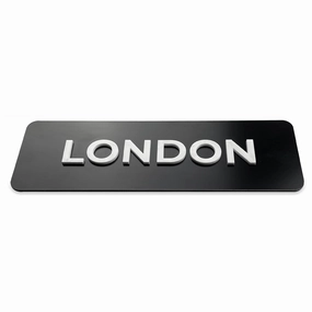 ALÚMADESIGNCO World Clock Signs with Personalized Time Zones, Custom Plates for Wall with Multiple Timezone