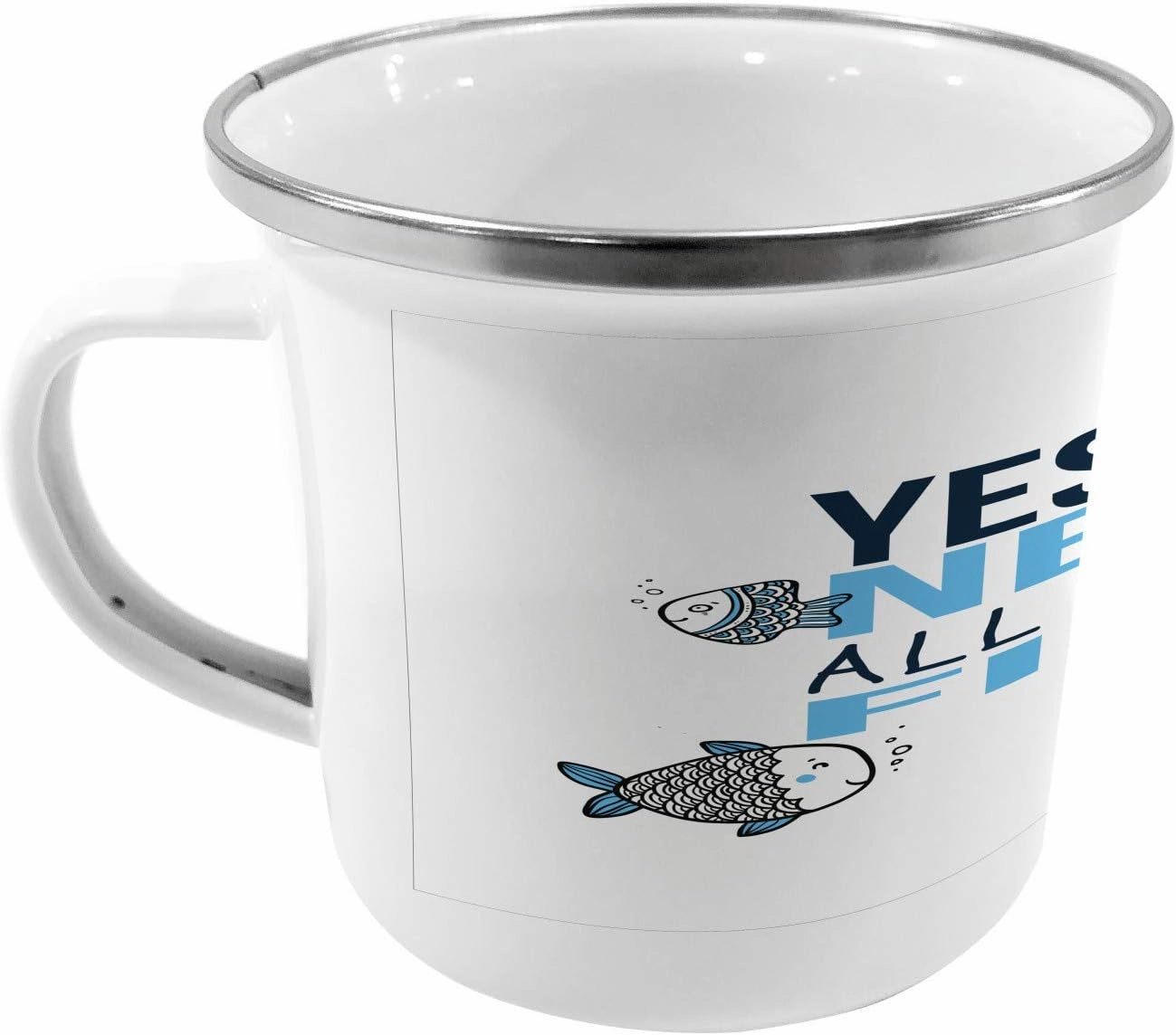 Ambesonne Saying Metal Camping Cup, Yes I Really Do Need All These Turtles Wonders Under The Sea Cartoon Artwork, Stainless Steel Mug for Indoor and Outdoor Activities