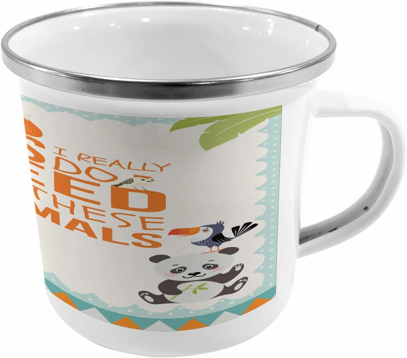 Ambesonne Saying Metal Camping Cup, Yes I Really Do Need All These Turtles Wonders Under The Sea Cartoon Artwork, Stainless Steel Mug for Indoor and Outdoor Activities