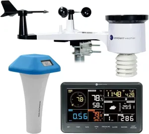 Ambient Weather WS-2902 Pool Bundle - Smart Weather Station for The Pool w/WiFi Remote Monitoring and Alerts