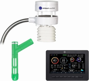 Ambient Weather WS-5050 Garden Bundle - Ultrasonic Smart Weather Station for The Garden w/WiFi Remote Monitoring and Alerts