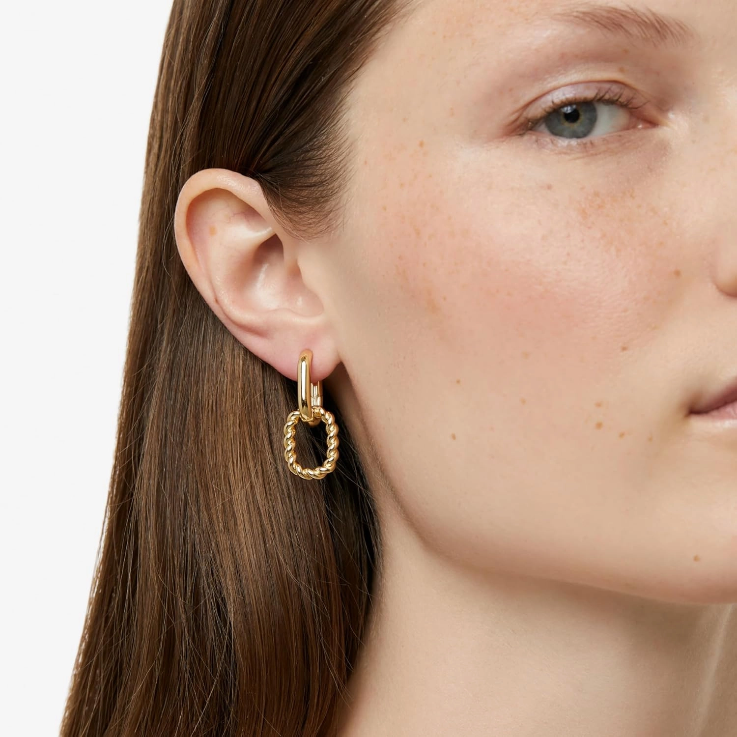 Ana Luisa Double Hoop Earring - Ash Small & Mini Double Gold Earrings for Women - Hypoallergenic, Water-Resistant & Tarnish-Free - 14K Gold Plated, Silver & Two-Tone Hoop Womens Earrings Trendy