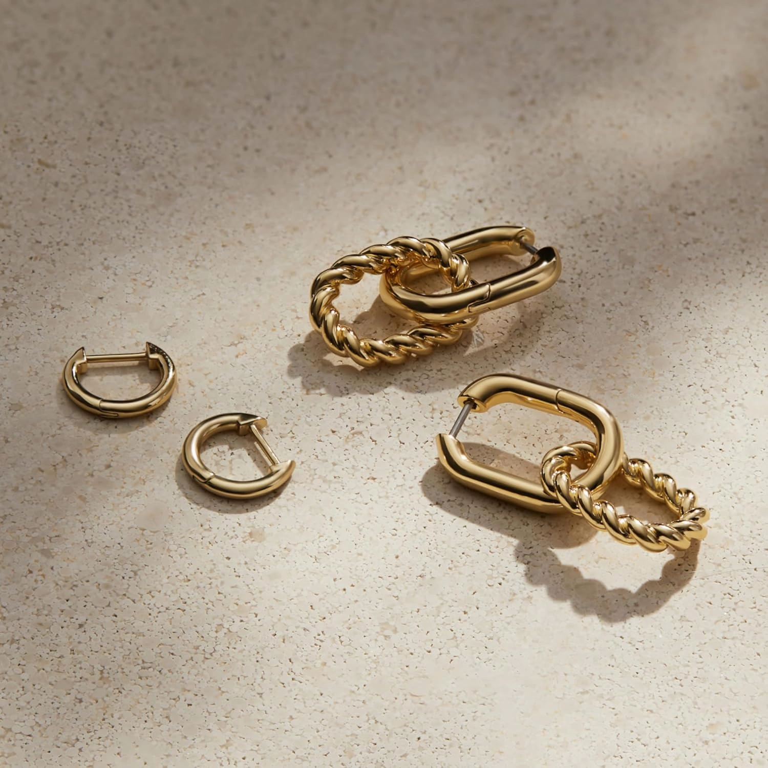 Ana Luisa Double Hoop Earring - Ash Small & Mini Double Gold Earrings for Women - Hypoallergenic, Water-Resistant & Tarnish-Free - 14K Gold Plated, Silver & Two-Tone Hoop Womens Earrings Trendy