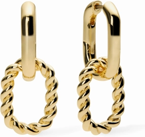 Ana Luisa Double Hoop Earring - Ash Small & Mini Double Gold Earrings for Women - Hypoallergenic, Water-Resistant & Tarnish-Free - 14K Gold Plated, Silver & Two-Tone Hoop Womens Earrings Trendy