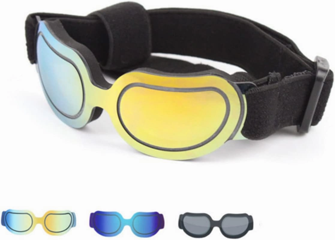 Angoily 3 Pcs Dog Sunglasses Pet Eye Wear Goggles with Wider Bridge Cup Sturdy Frame