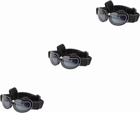 Angoily 3 Pcs Dog Sunglasses Pet Eye Wear Goggles with Wider Bridge Cup Sturdy Frame