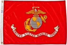 Annin Flagmakers U.S. Marine Corps Military Flag USA-Made to Official Specifications, Officially Licensed, 2 x 3 Feet (Model 439004)
