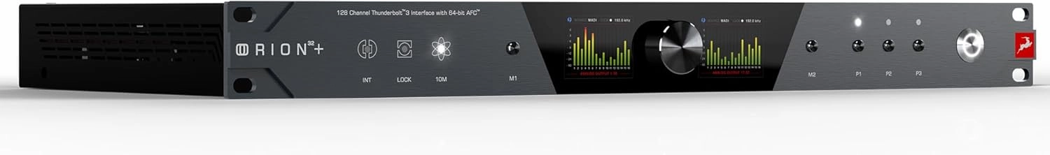Antelope Audio USB Audio Interface w/32 Channel Mixing, Recording Studio Equipment for Production — Thunderbolt 3 Pro Audio Device Orion 32  Gen 4 for PC Computer — Windows, macOS