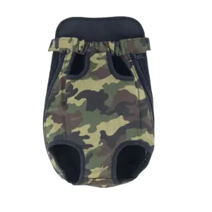 ANYWAGS Pet Carrier Medium Camouflage Denim Backpack for Outdoor Travel With Front Pocket for Medium Size Pets
