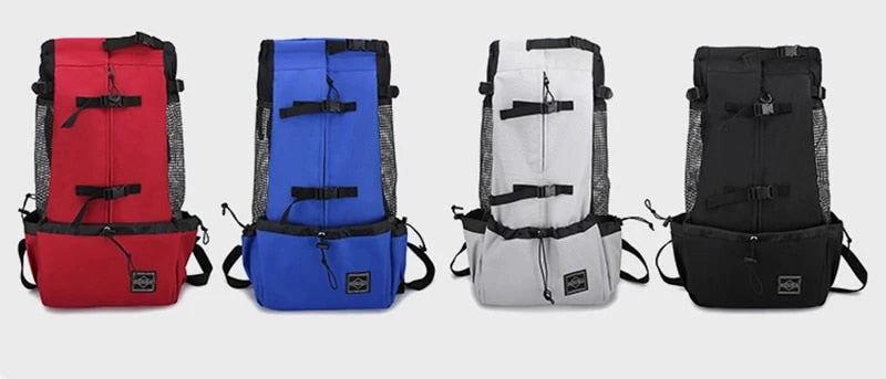 ANYWAGS Pet Carrier Medium Blue Travel Riding Driving Pet Backpack for Medium to Large Dogs with Pockets for Pet Supplies