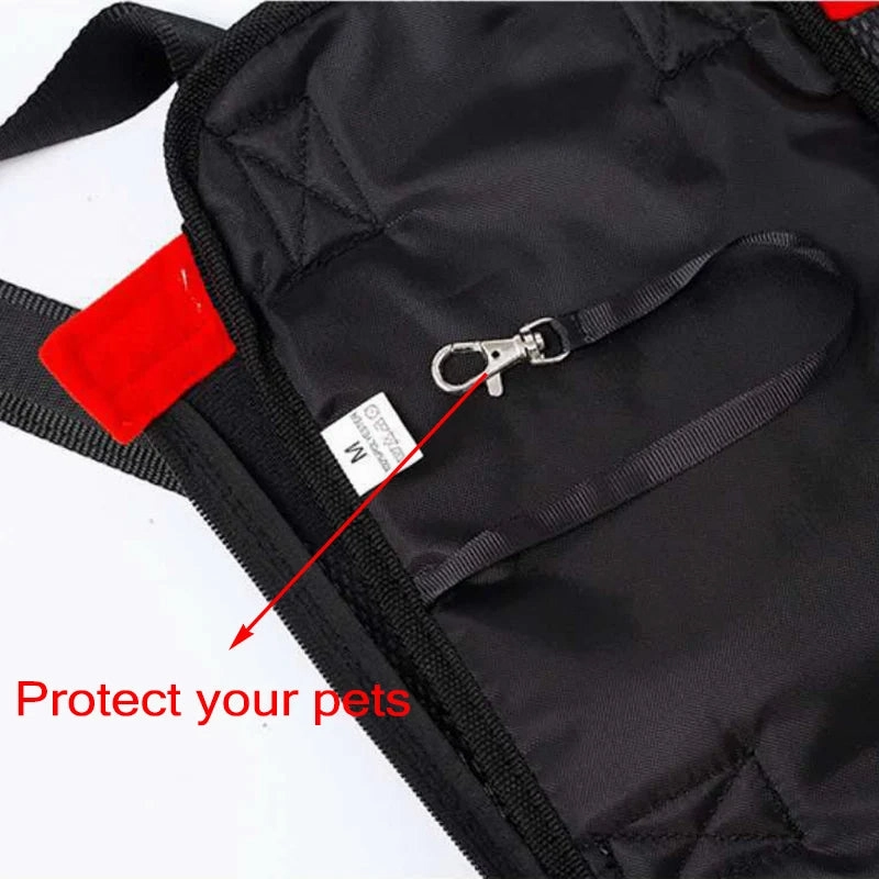 ANYWAGS Pet Carrier Medium Navy Blue Denim Backpack for Outdoor Travel With Front Pocket for Medium Size Pets