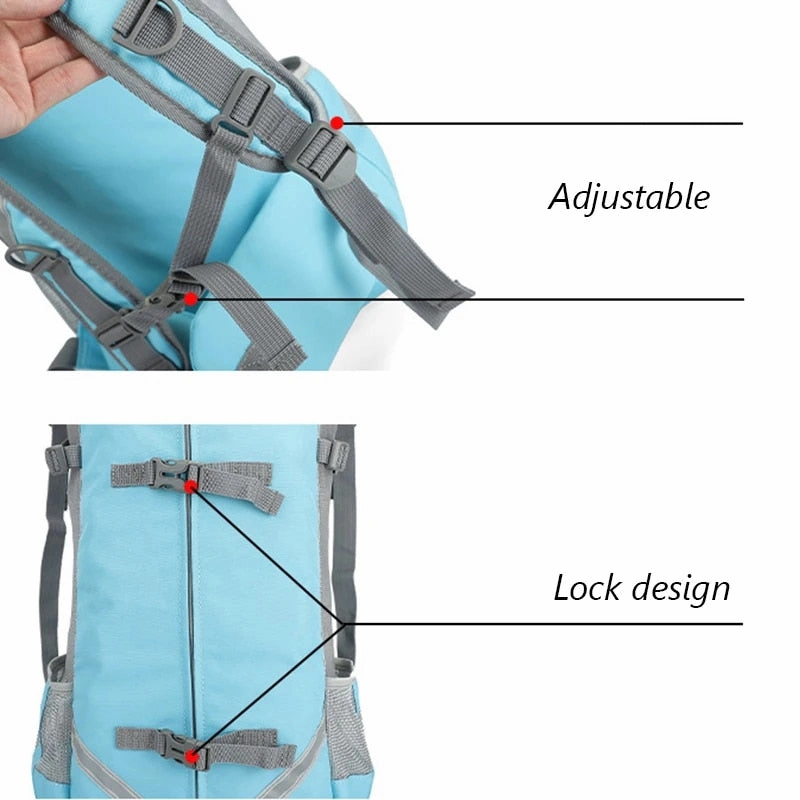 ANYWAGS Pet Carrier Navy Medium Size Travel Riding Carrying Backpack for Small Medium Dogs with Supply Pocket