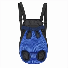 ANYWAGS Pet Carrier Small Navy Blue Denim Backpack for Outdoor Travel With Front Pocket for Small Size Pets