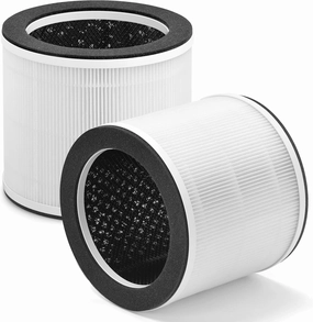 AP-T100FL Filter Replacement Compatible with HoMedics AP-T100 AP-T95 Smart Air Purifier, 3-in-1 True HEPA Activated Carbon Filter, 2-Pack