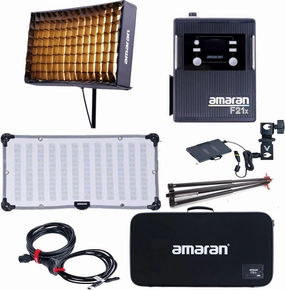 Aputure Amaran F21x 100w Bi-Color Flexible LED Mat with Honeycomb Grid CRI 95  CCT 2500K to 7500K Support Sidus Link App Control Built-in 9 Lighting FX