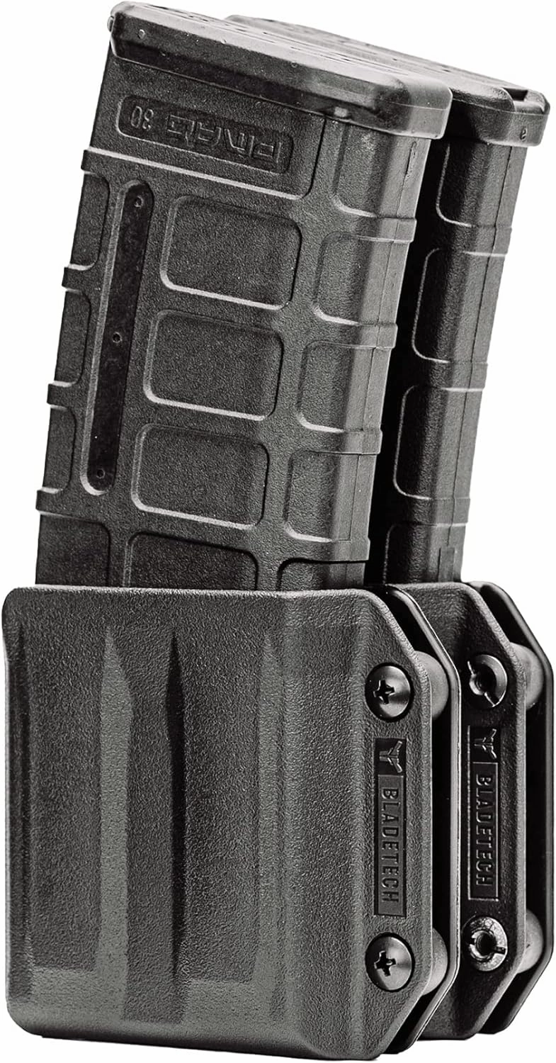 AR-15 / M4 / M16 Mag Pouch - 5.56mm Rifle Magazine Carrier with Tek-Lok Belt Attachment Clip by Blade-Tech