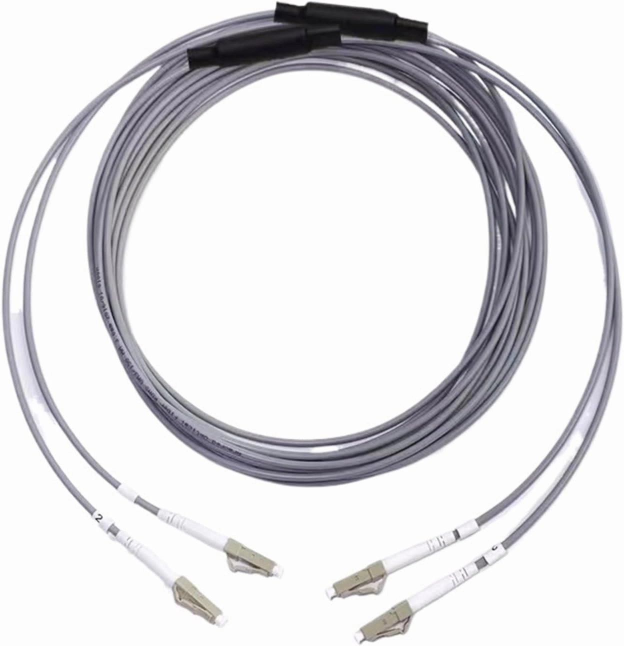 Armored Optical Fiber patchcord 2 cores 70m 2C SM MM OM1 OM2 OM3 Indoor Outdoor LC SC FC ST LSZH TPU FTTH Jumper 2 core 70mtr(LC/A-LC/A,2C Black SM TPU)
