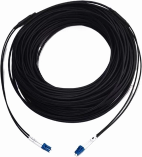 Armored Optical Fiber patchcord 2 cores 70m 2C SM MM OM1 OM2 OM3 Indoor Outdoor LC SC FC ST LSZH TPU FTTH Jumper 2 core 70mtr(LC/A-LC/A,2C Black SM TPU)