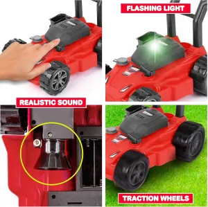 ArtCreativity Kids’ Lawn Mower Toy - 21 Inches Tall - Gardening Lawn Mower for Kids with Startup Sound and Wheels with Realistic Motor-Like Sound - Play Outdoor Push for Boys and Girls 3,4,5,6,7,8