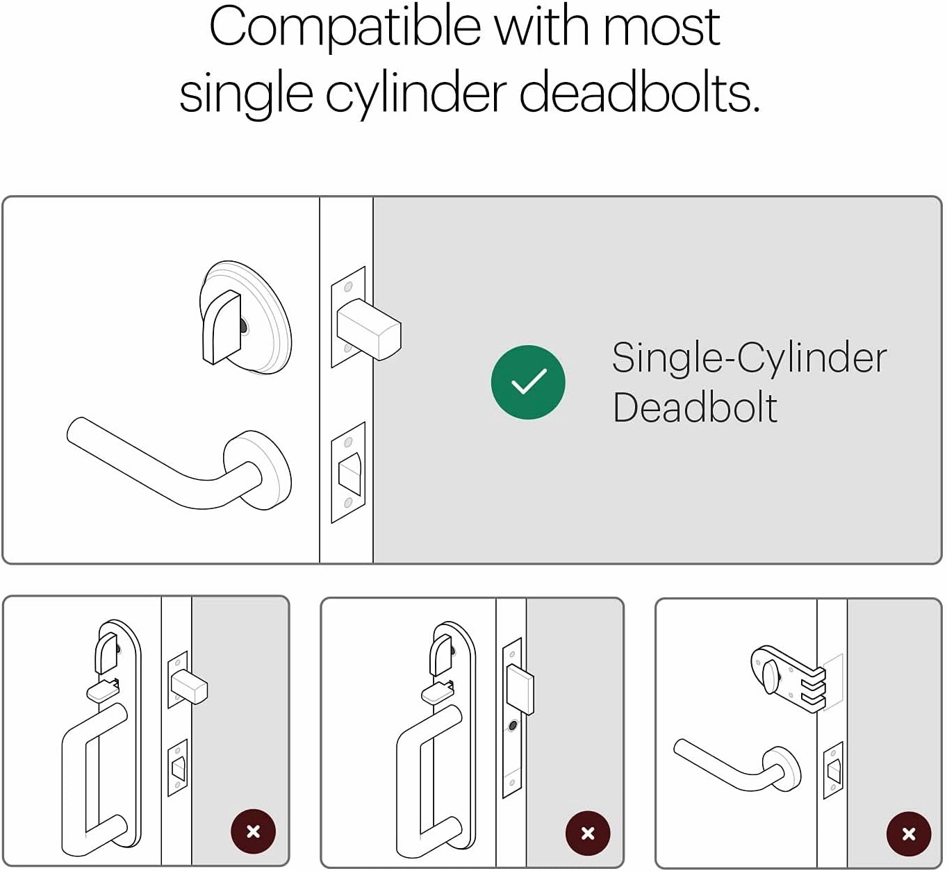 August Home, Matte Black Wi-Fi Connected Smart Keyless Entry Door Lock (4th Generation), Electronic Door Lock Fits Your Existing Deadbolt in Minutes, ‎AUG-SL05-M01-G01