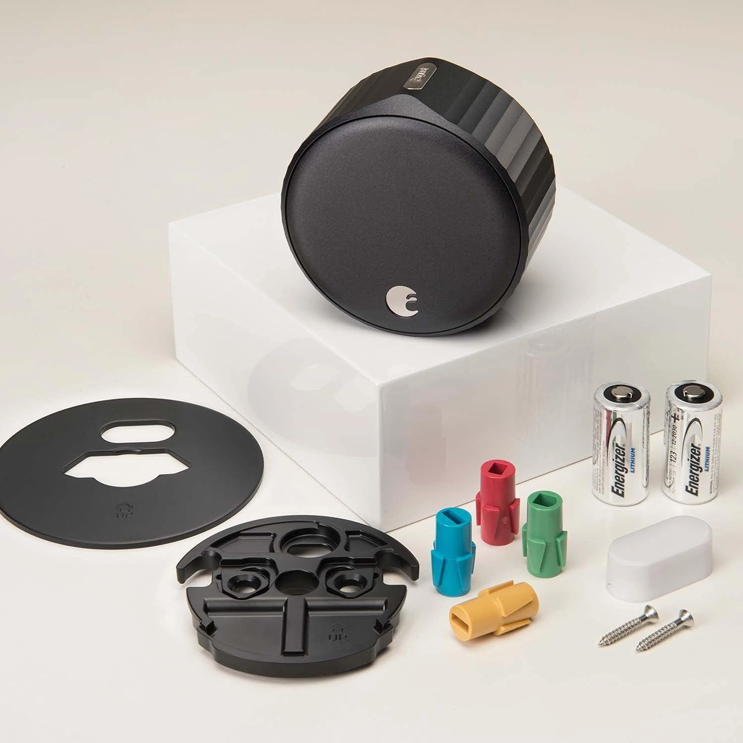 August Home, Matte Black Wi-Fi Connected Smart Keyless Entry Door Lock (4th Generation), Electronic Door Lock Fits Your Existing Deadbolt in Minutes, ‎AUG-SL05-M01-G01