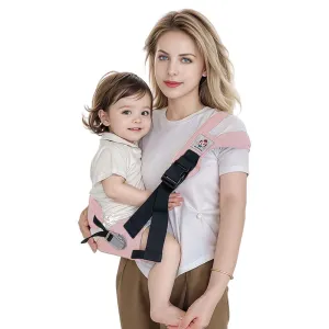 Baby Sling Carrier The Latest Safe and Breathable Anti-Slip Hip Pad Toddler Carrier Baby Essentials for Baby Boys and Girls Carrying 8-35lbs Pink