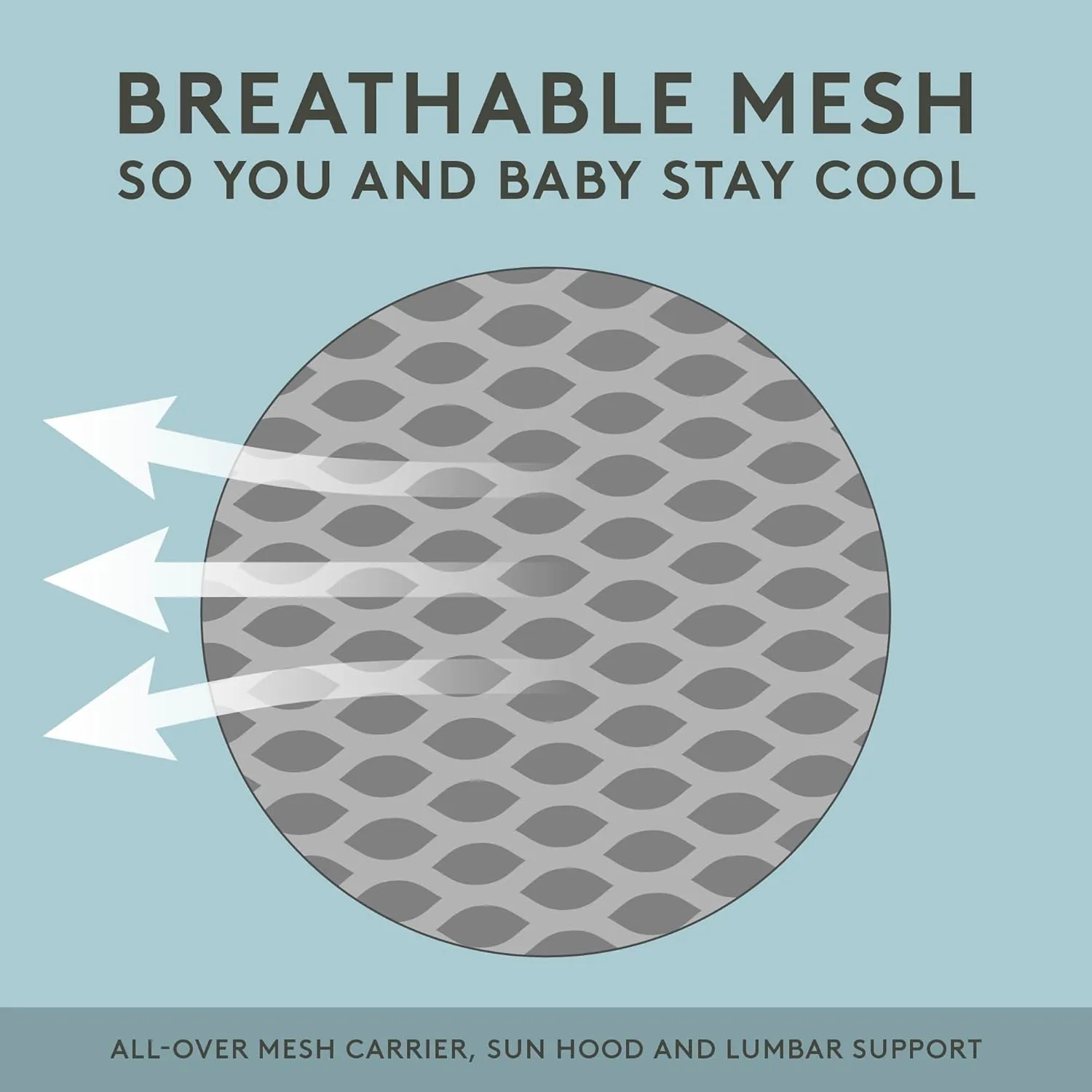 Baby Tula Explore Mesh Baby Carrier 7 – 45 lb, Adjustable Newborn to Toddler Carrier, Multiple Ergonomic Positions Front and Back, Breathable and Cool – Tula Coast   Mesh, Overcast