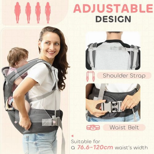 Baby Carrier - Ergonomic, Adjustable & Multifunctional