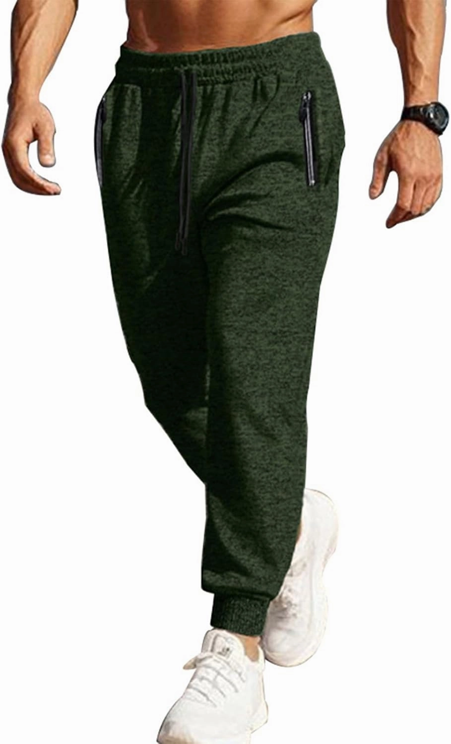 Baggy Cargo Sweatpants for Men Casual Sweat Pants Drawstring Waist Athletic Pants Joggers with Pockets