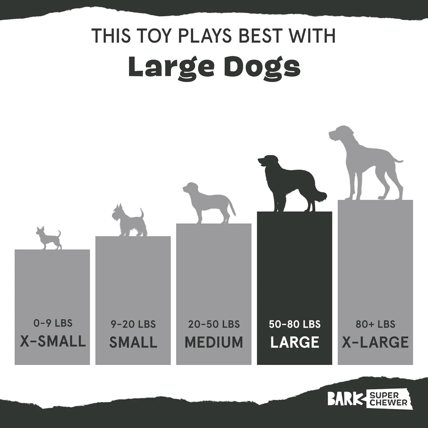 Barkbox Flingray Dog Toy for Large Aggressive Chewers – Durable with Squeaky Rubber Core, Perfect for Tough Play and Long-Lasting Fun