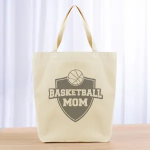 Basketball Mom Tote Bag - gray