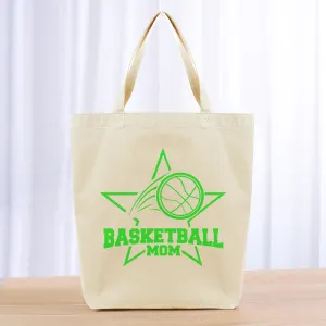 Basketball Mom Tote Bag - green