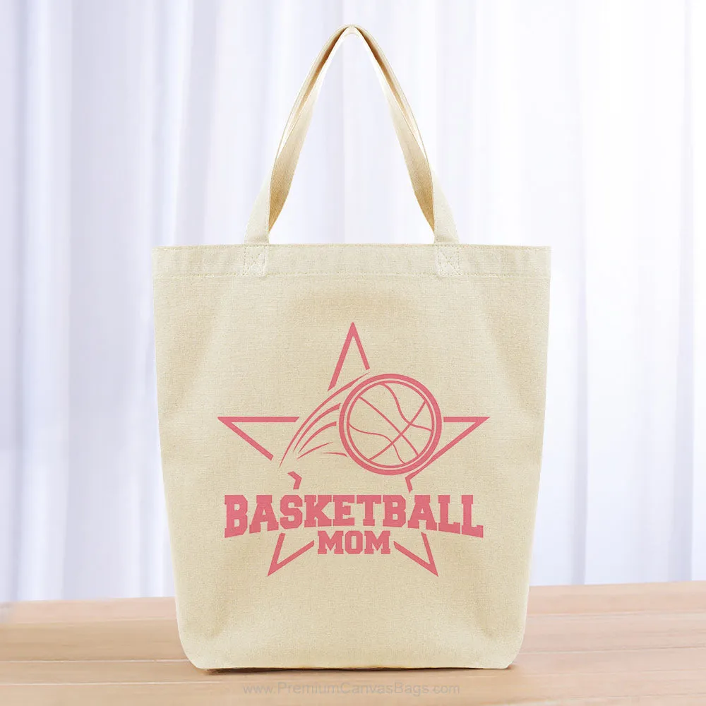 Basketball Mom Tote Bag - pink