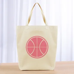 Basketball Tote Bag - pink