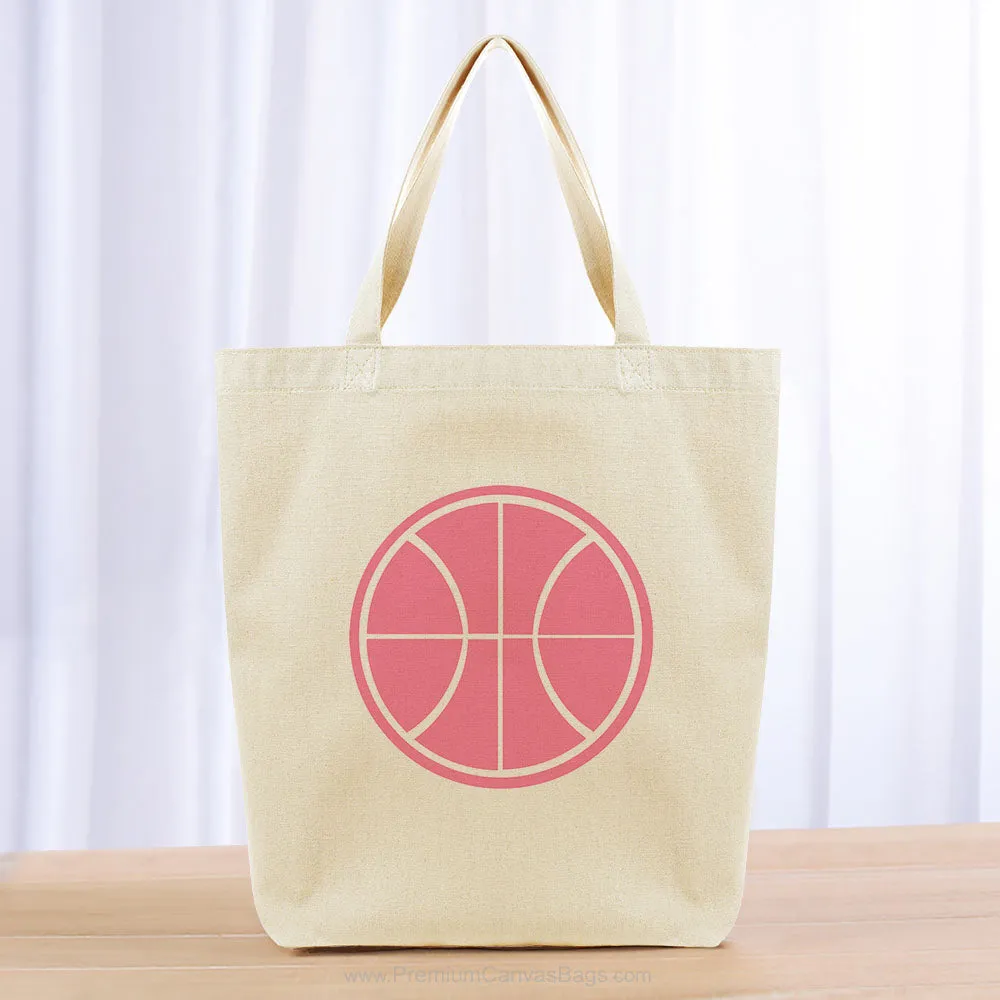 Basketball Tote Bag - pink