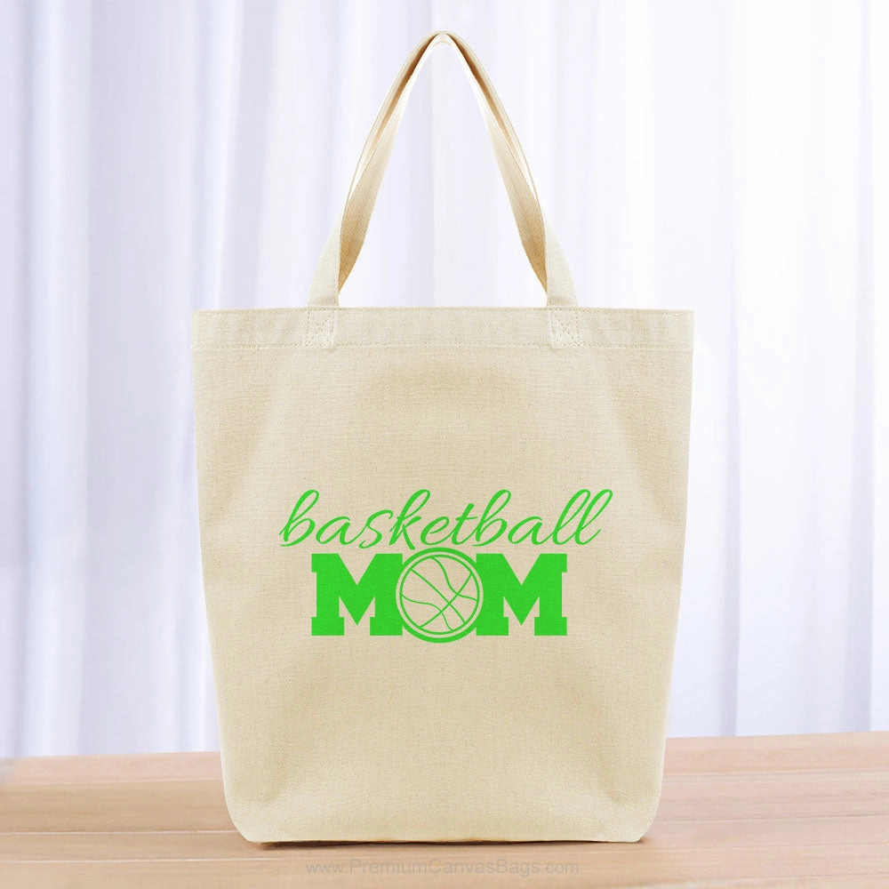 Basketball Mom Tote Bag - green