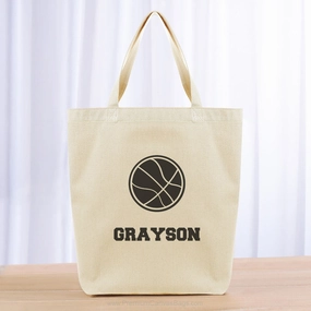 Basketball Tote Bag - black