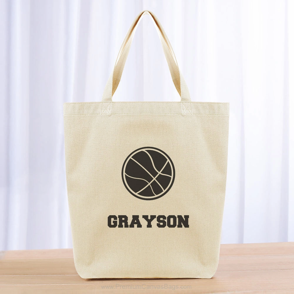 Basketball Tote Bag - black