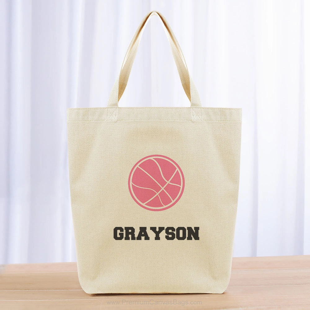 Basketball Tote Bag - black pink