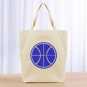 Basketball Tote Bag - blue