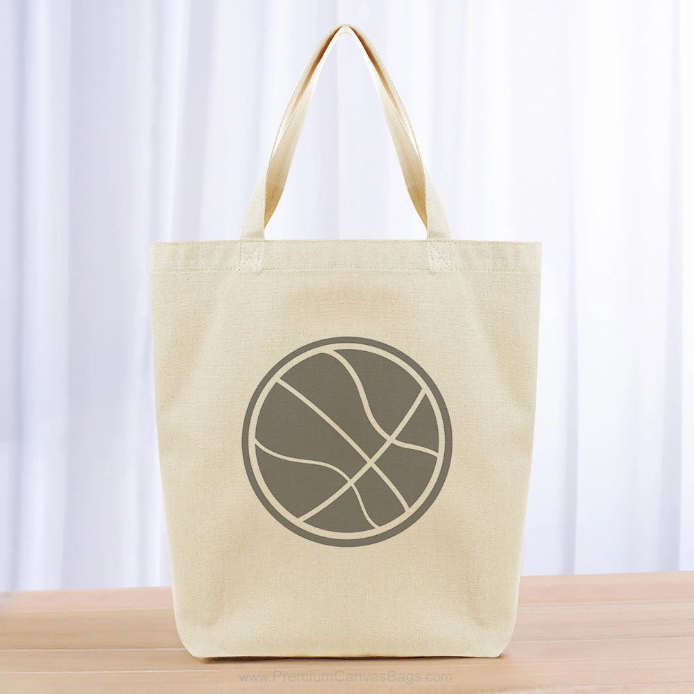 Basketball Tote Bag - gray