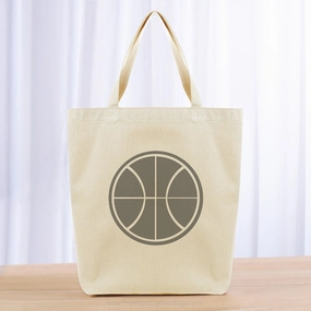 Basketball Tote Bag - gray