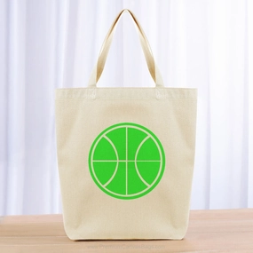 Basketball Tote Bag - green