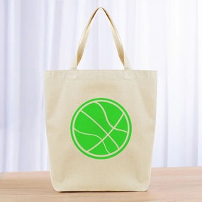 Basketball Tote Bag - green